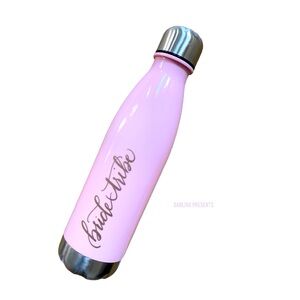 Bride Tribe Water Bottle Women Color Pink